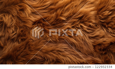 Brown Karakul background. Generative AI 122932334