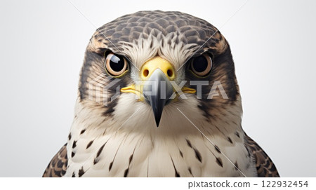 Falcon close-up. Generative AI 122932454