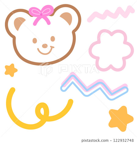 Teddy bear outline illustration for colouring book, animal, zoo, souvenir shop, cartoon, character, sticker, comic, mascot, cute patch, brooch, shirt print, kid doll, toy, fabric print, Chocolate Day 122932748