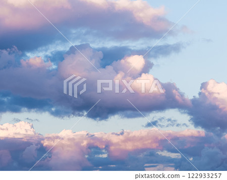 Serene sunset clouds in a tranquil sky 122933257