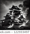 Burning Castle Tower 122933497