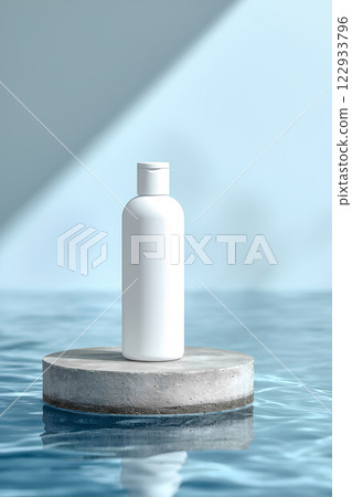 Soft scin care cream tube without labels. patel colors background 122933796