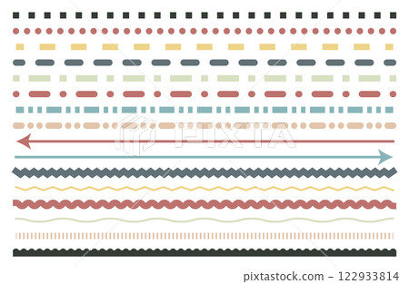 A simple and useful decorative border set 122933814