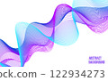 Abstract background with color wave design element 122934273