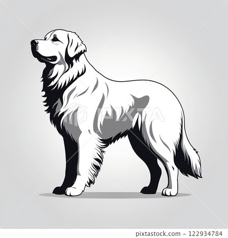 大白熊山的卡通插圖 大白熊山的卡通插圖 122934784