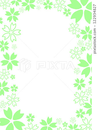 Cherry blossom frame material 122934827