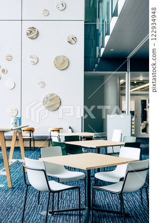 Unmanned modern interior office lobby lounge Unmanned modern interior office lobby lounge 122934948