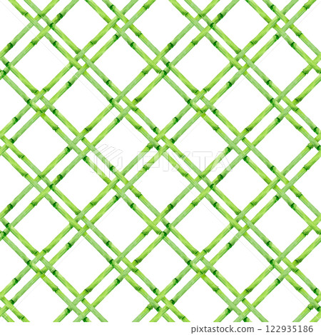Beautiful vector seamless pattern with hand drawn bamboo lattice in vacation style. Ready print design. Beautiful vector seamless pattern with hand drawn bamboo lattice in vacation style. Ready print design. 122935186