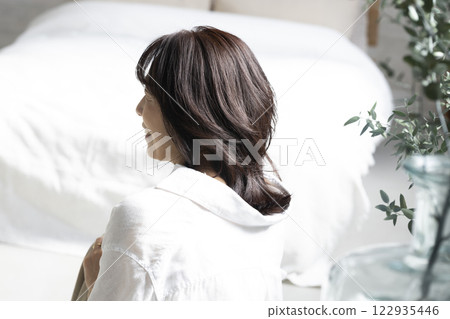 Beautiful middle-aged woman Beautiful middle-aged woman 122935446