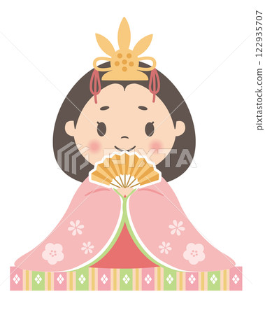 Hinamatsuri_Hina doll_Ohinasama (white background) Princess 122935707
