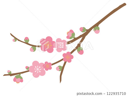 桃花_女兒節(白底) 桃花_女兒節(白底) 122935710