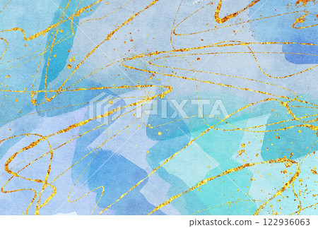 Background material_watercolor texture_light blue 122936063