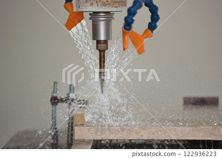 3D robotic relief milling in stone 3D robotic relief milling in stone 122936223