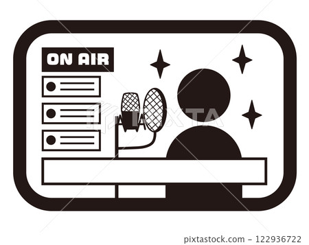 Streamer pictogram 122936722