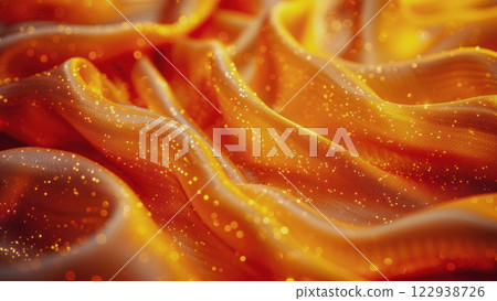Abstract golden fabric silk background. 122938726