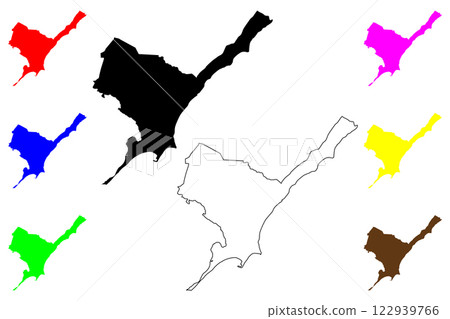 Maceio city (Federative Republic of Brazil, Alagoas state) map vector illustration, scribble sketch Maceio map Maceio city (Federative Republic of Brazil, Alagoas state) map vector illustration, scribble sketch Maceio map 122939766
