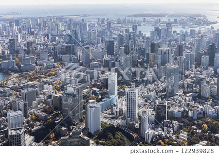 Tokyo aerial photography drone photography Kasumigaseki Toranomon Tokyo aerial photography drone photography Kasumigaseki Toranomon 122939828