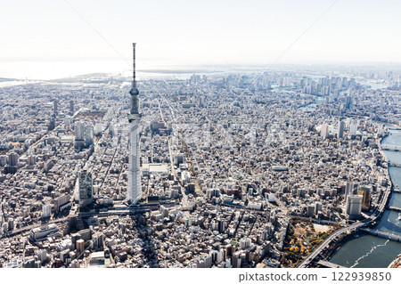 東京航拍無人機攝影東京晴空塔 東京航拍無人機攝影東京晴空塔 122939850