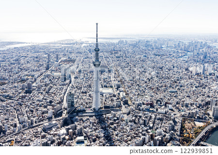 東京航拍無人機攝影東京晴空塔 東京航拍無人機攝影東京晴空塔 122939851