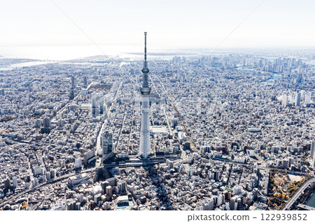 東京航拍無人機攝影東京晴空塔 東京航拍無人機攝影東京晴空塔 122939852