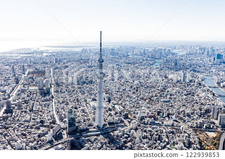 東京航拍無人機攝影東京晴空塔 東京航拍無人機攝影東京晴空塔 122939853