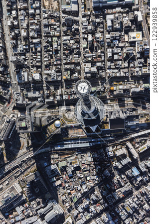 東京航拍,無人機攝影,東京天空樹,俯視圖 東京航拍,無人機攝影,東京天空樹,俯視圖 122939858