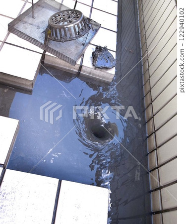 陽台排水口被垃圾堵塞 水池狀況 排水處理 陽台排水口被垃圾堵塞 水池狀況 排水處理 122940102