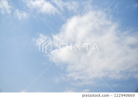 春天的天空，藍天，春天，二月影像[神奈川縣平塚市] 122940669