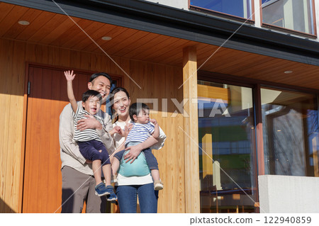 My home and smiling family My home and smiling family 122940859