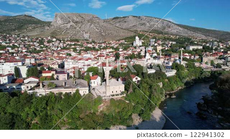 Aerial Sinan Pasha Mosque 122941302