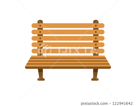 Bench icon in flat style. Comfortable rest vector illustration on isolated background. Park chair sign business concept. Bench icon in flat style. Comfortable rest vector illustration on isolated background. Park chair sign business concept. 122941642