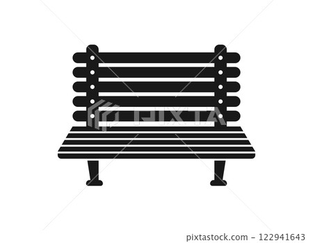 Bench icon in flat style. Comfortable rest vector illustration on isolated background. Park chair sign business concept. Bench icon in flat style. Comfortable rest vector illustration on isolated background. Park chair sign business concept. 122941643