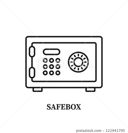 Metal bank safe icon in flat style. Money vault vector illustration on isolated background. Storage sign business concept. Metal bank safe icon in flat style. Money vault vector illustration on isolated background. Storage sign business concept. 122941795