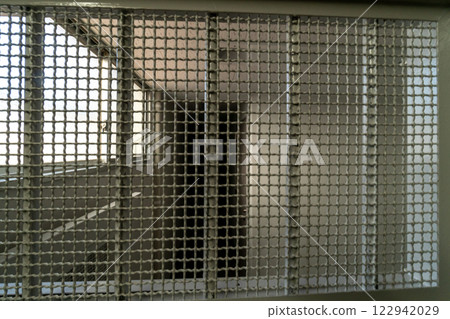 Iron bars, detention center 122942029