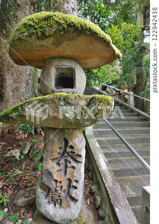Moss-covered stone lantern (Tamasakuyu Shrine: Matsue City) Moss-covered stone lantern (Tamasakuyu Shrine: Matsue City) 122942438