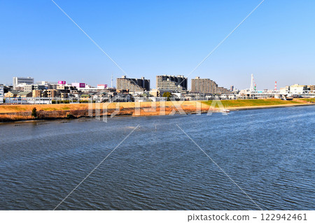 江戶川排水道妙電站週邊景觀（千葉縣市川市） [2025.1] 122942461