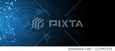 Futuristic neural network concept 122942503