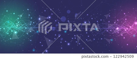 Futuristic neural network concept 122942509