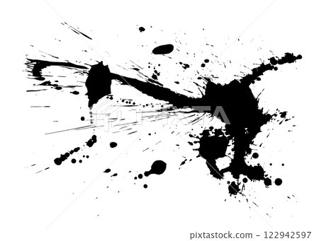 血糊、墨水材質、飛濺、溢出、插圖集 122942597