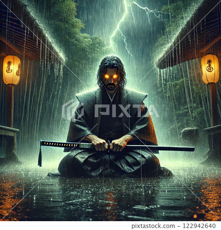 A Samurai Waiting for His Opponent 122942640