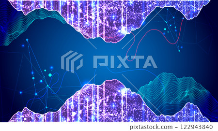 Big Data. Abstract digital futuristic vector illustration on technology background. Data mining and management concept. 122943840