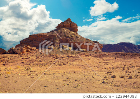 Rocky mountain desert. Natural landscape 122944388