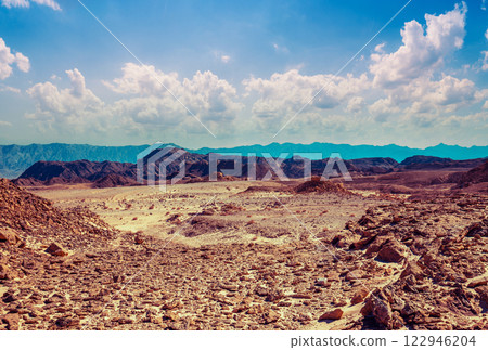 Rocky mountain desert. Natural landscape 122946204