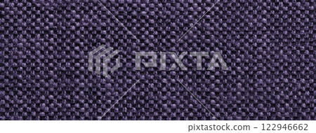 Texture dark violet background from woven textile material with wicker pattern, macro. Structure vintage indigo fabric Texture dark violet background from woven textile material with wicker pattern, macro. Structure vintage indigo fabric 122946662