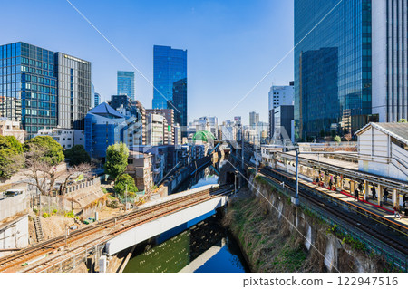 Tokyo: Kanda River seen from Hijiri Bridge Tokyo: Kanda River seen from Hijiri Bridge 122947516