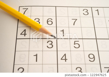 Sudoku puzzle, game to play for keep you brain younger for developing Alzheimer disease in senior patient. Sudoku puzzle, game to play for keep you brain younger for developing Alzheimer disease in senior patient. 122947625