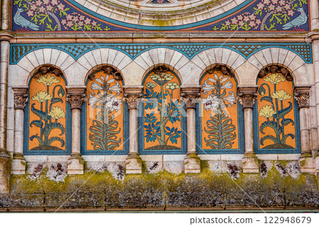 Saint Etienne church in Briare, Loiret, France, exteriors 122948679