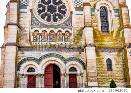 Saint Etienne church in Briare, Loiret, France, exteriors 122948681