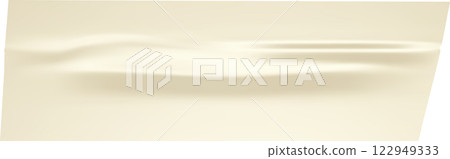 Close up view of a crumpled sheet of beige paper, featuring a wavy texture that enhances backgrounds and infuses designs with a touch of elegance and sophistication 122949333