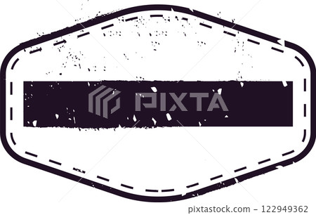 Black and white vintage blank rectangular postal stamp with grunge texture and dashed border effect, providing copy space for travel destinations or custom messages Black and white vintage blank rectangular postal stamp with grunge texture and dashed border effect, providing copy space for travel destinations or custom messages 122949362